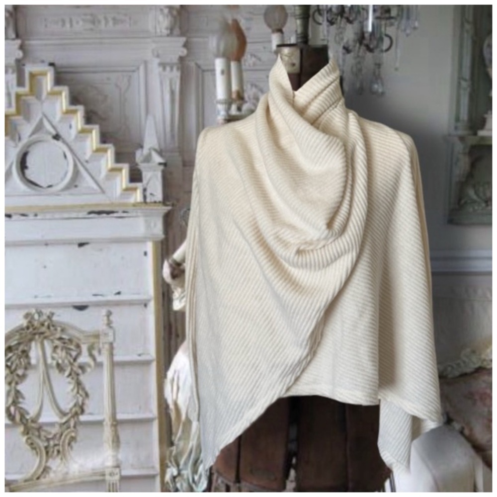 BYCHANCE • Ivory Sonia Long-Sleeve Cardigan Wrap Shawl Sweater
NWT - Picture 6 of 6